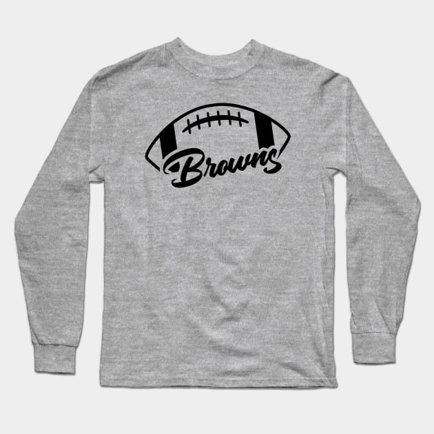 Calling all Cleveland Brown fans! Long Sleeve T-Shirt by fineaswine